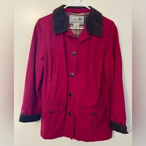 L L Bean Adirondack Coat. Woman’s size Petite M. Dark Red. Relaxed Fit.